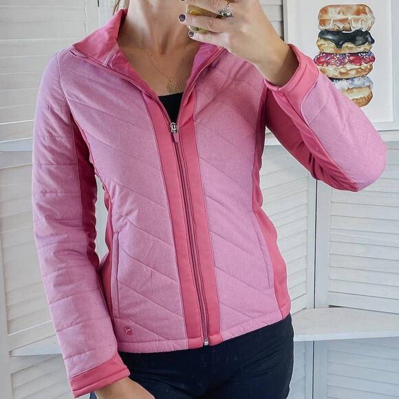 Puma primaloft pink zip up jacket size small NWT - Picture 2 of 12
